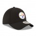 Men's Pittsburgh Steelers New Era Black Sideline Tech 39THIRTY Flex Hat 2419787